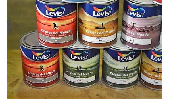 11 potten verf/lak LEVIS Colores Del Mundo